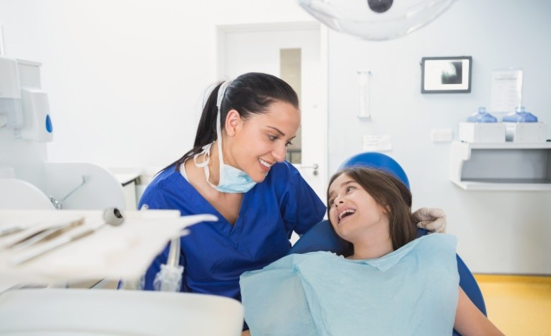 Dental Assistant with patient